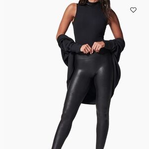 Spanx Black Faux Leather Leggings